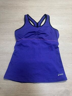 Asics Purple Racerback Athletic Tank Top